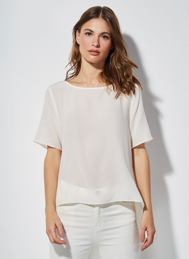 Blusa Le Lis Blanc Mica 4 Seda Feminina 11 03 4012 Blusa Le Lis Blanc