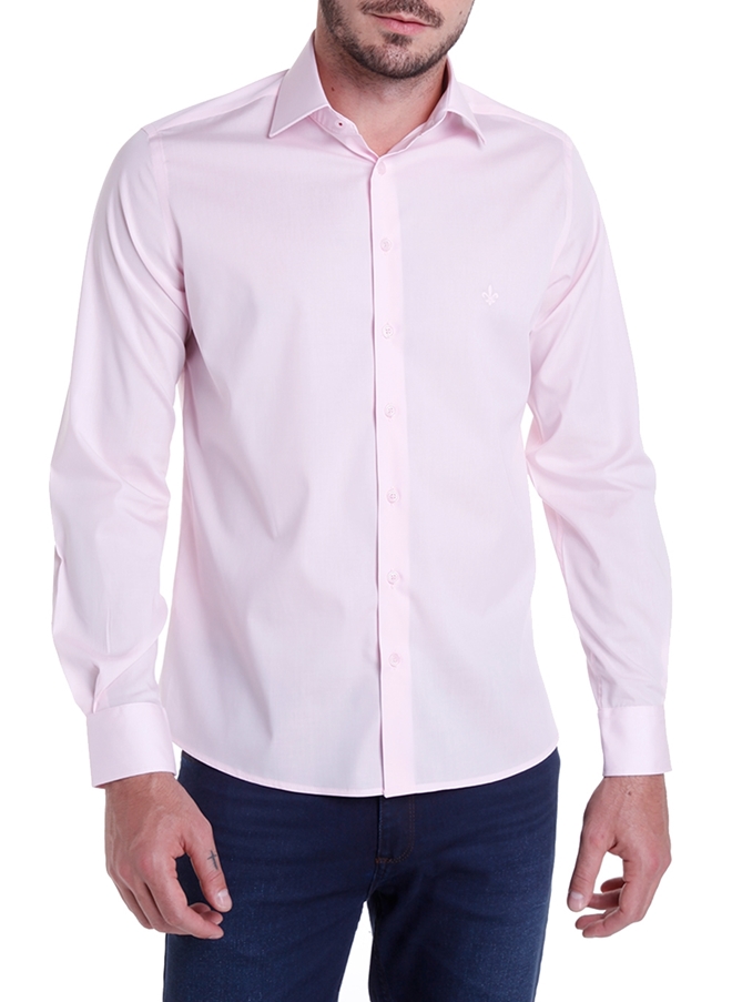 Camisa Dudalina Tricoline Lisa Masculina 53 01 0308 Camisa Dudalina