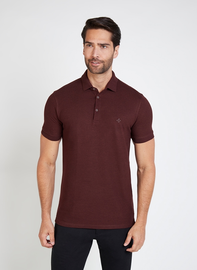 Polo Malha Eco Piquet Coffee Dudalina Masculina Dudalina