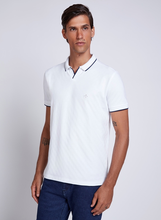 Polo Jacquard Textura Vista Dudalina Masculina 08 75 1608 Polo