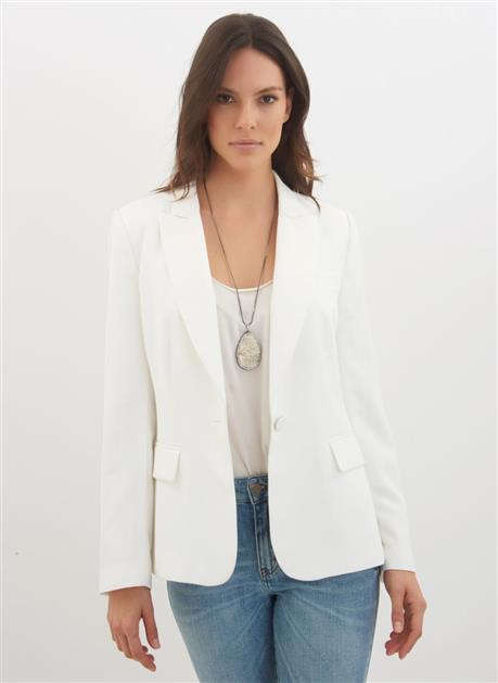 blazer feminino branco alfaiataria