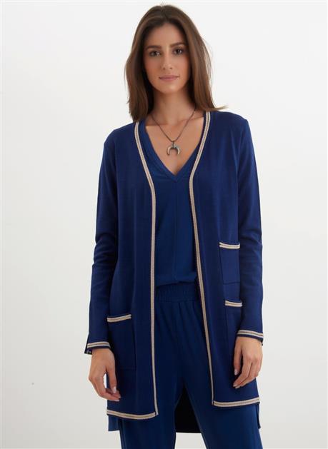 casaco azul escuro feminino