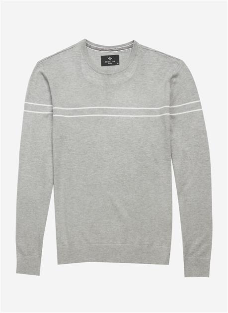 BLUSA DUDALINA TRICOT DUAS LISTRAS FINAS MASCULINA 78.20.0292 - BLUSA  DUDALINA TRICOT DUAS LISTRAS FINAS MASCULINA - DUDALINA MASC