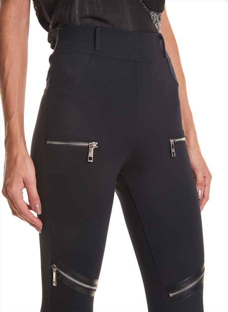 calça de malha preta feminina