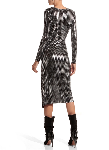 vestido midi rosa cha