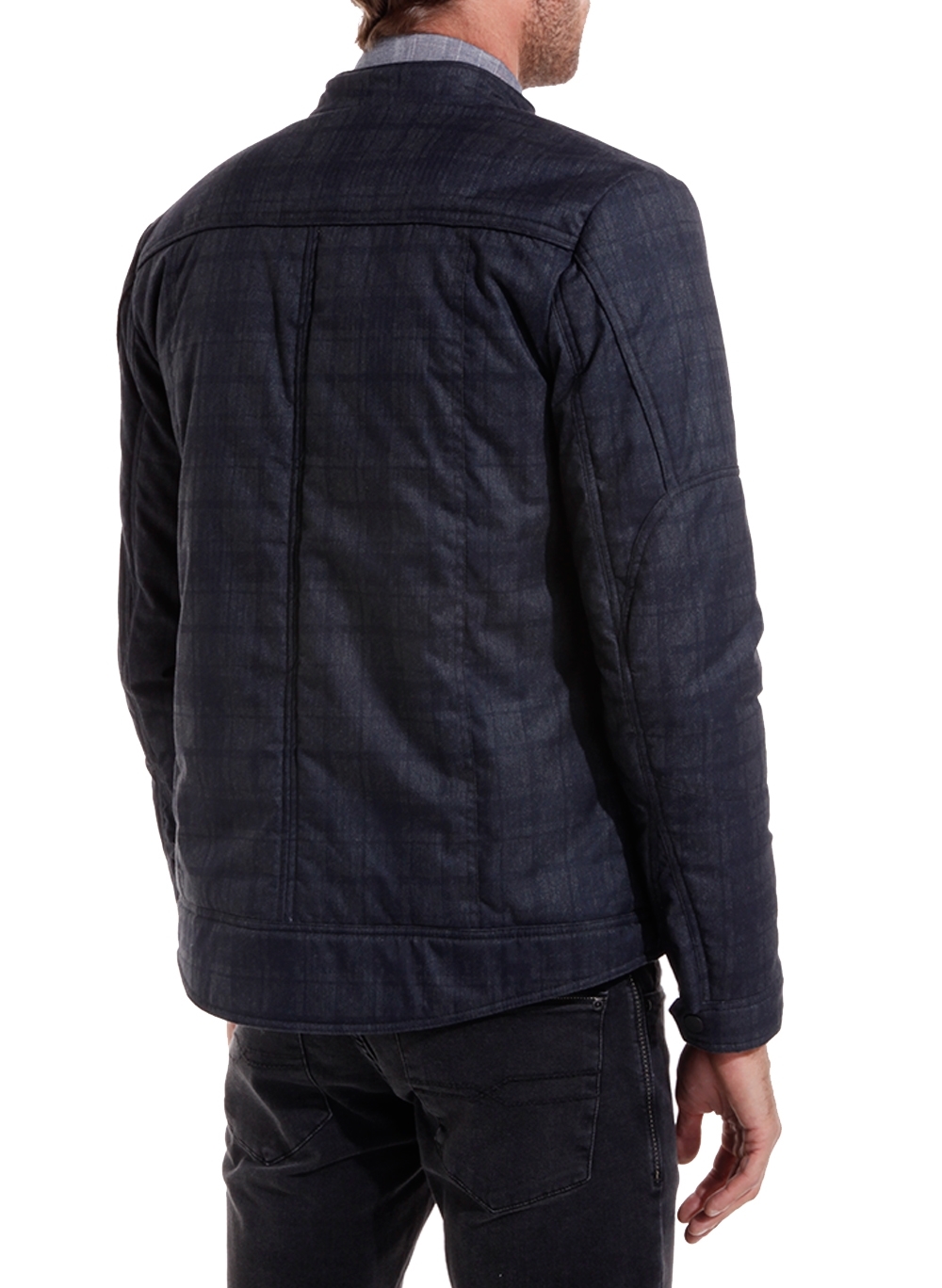 jaqueta bomber xadrez masculina