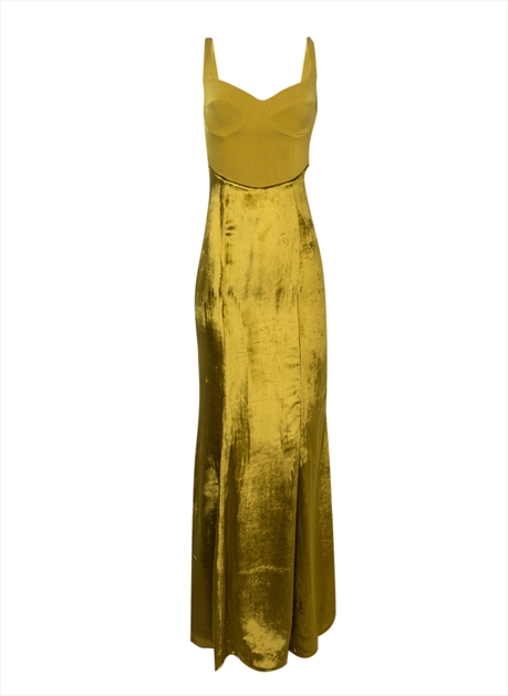 vestido amarelo feminino