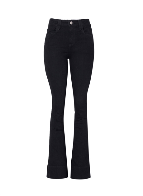 flare jeans preta