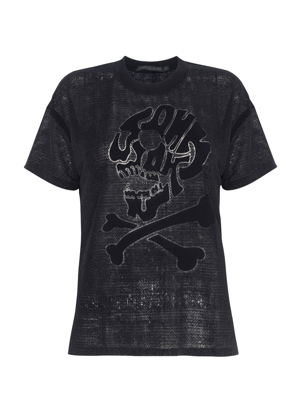 Camisa John John Reta Skull Preta - Compre Agora