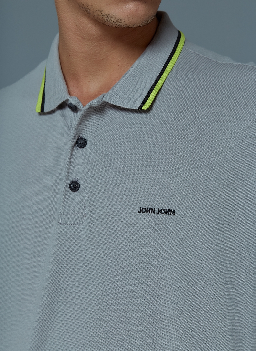 POLO TWO LINES BRANCA JOHN JOHN MASCULINA 86.01.0265