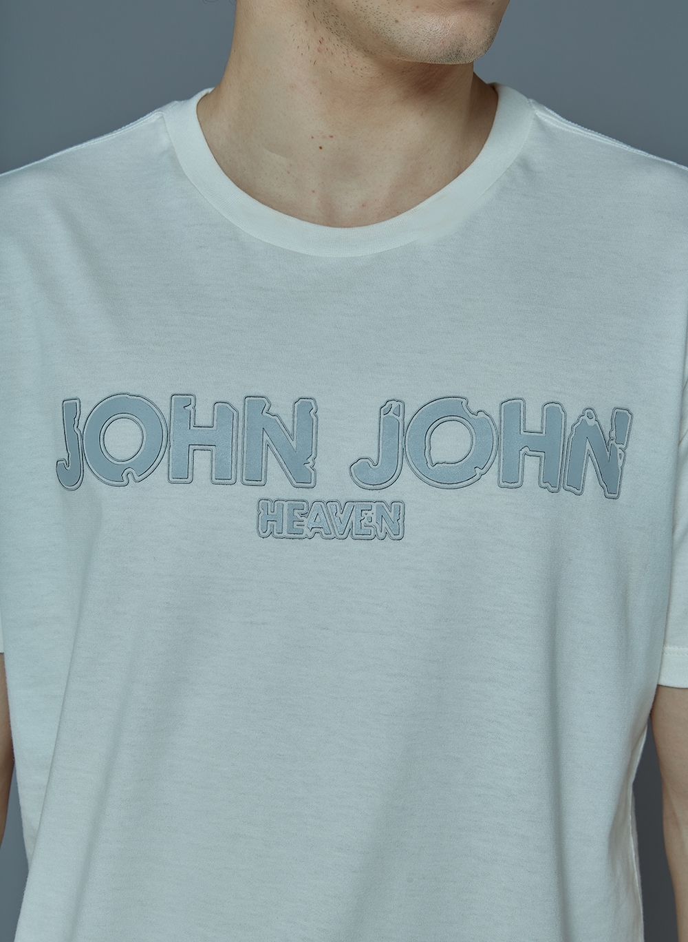 CAMISETA JOHN JOHN RG WAS UP TO MALHA BEGE MASCULINA TSHIRT RG WAS UP  TO-BEGE CLARO-P