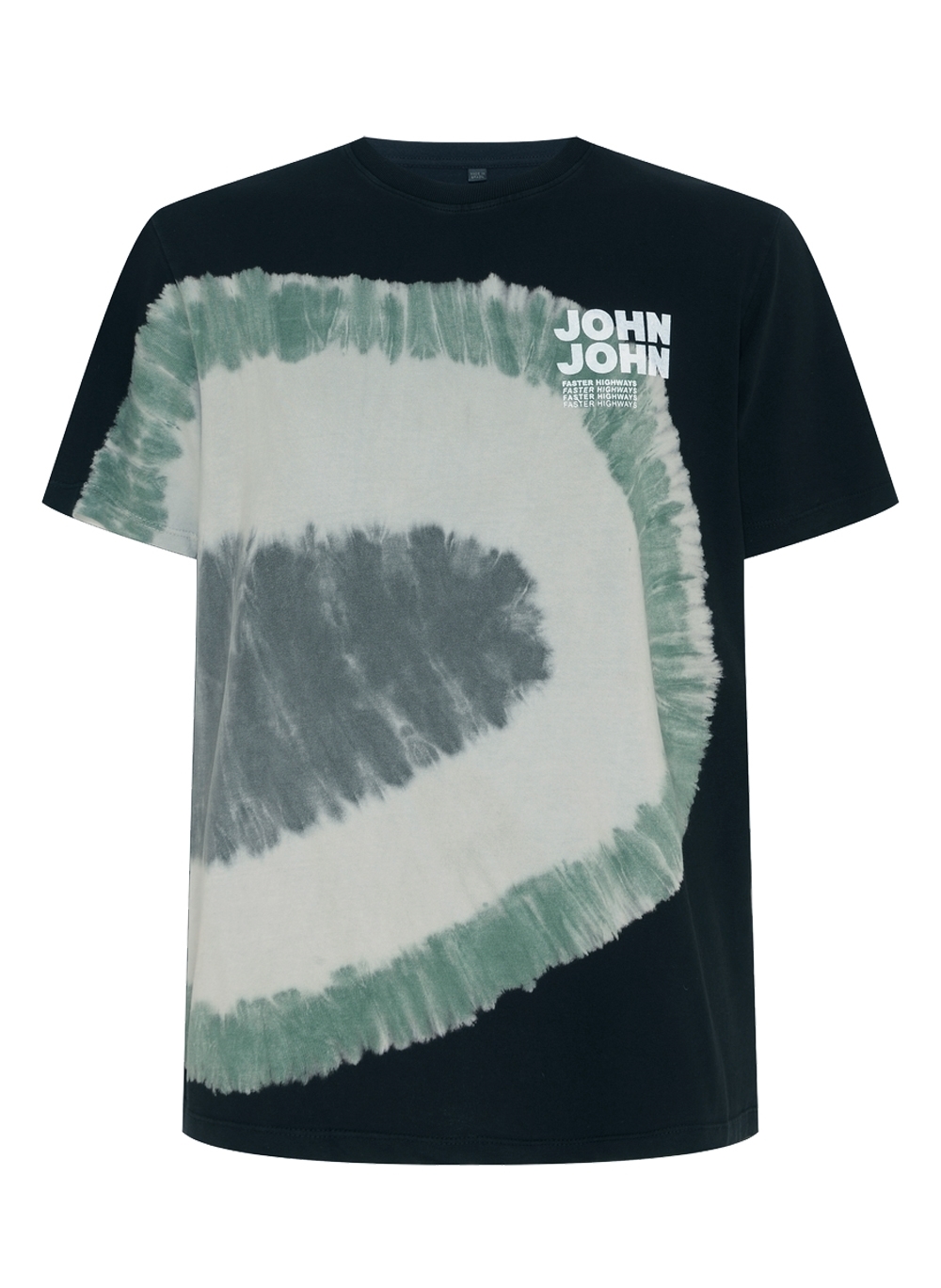 Camiseta em Tie Dye da John John