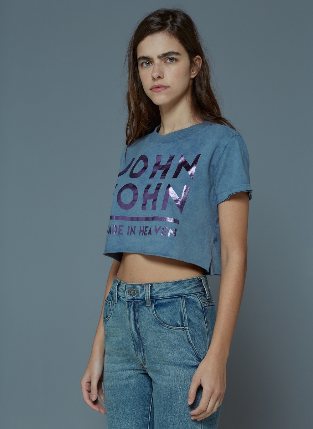 Camiseta em Tie Dye da John John