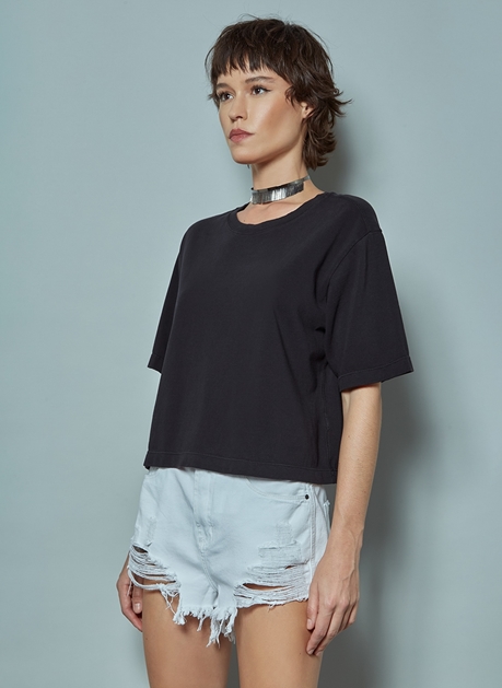 Camiseta Cropped John John Key Branca - Compre Agora