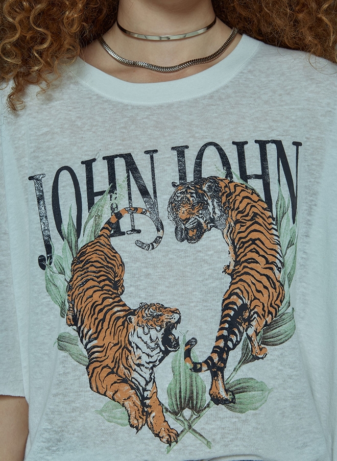 Camiseta Real Tigers John John Feminina 03.62.0258 - Camiseta Real