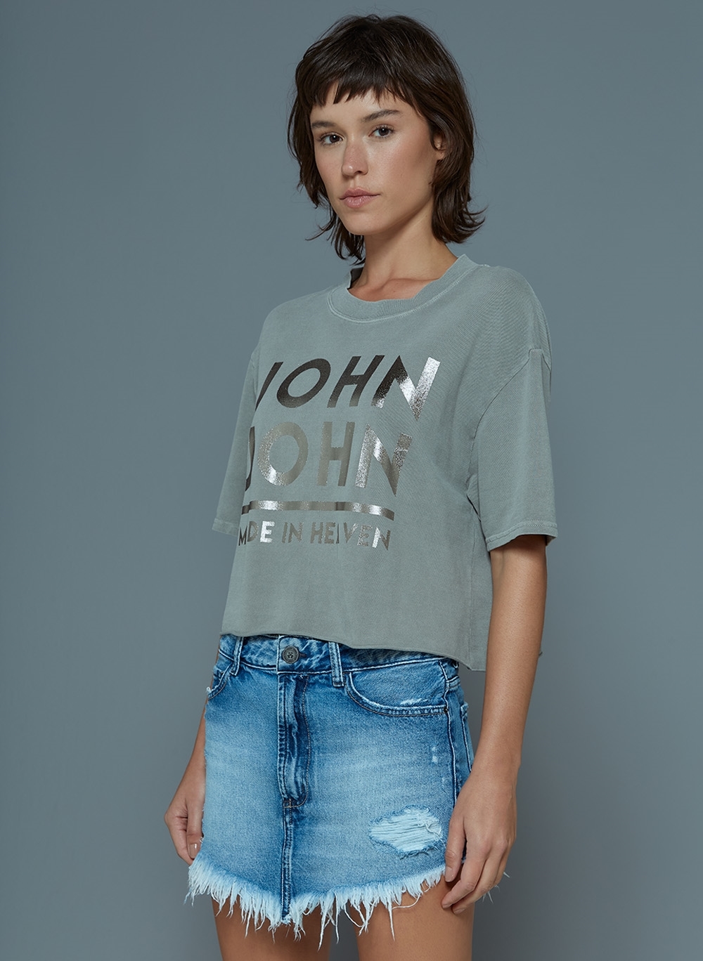 Camiseta John John Feminina Bru Off Branca