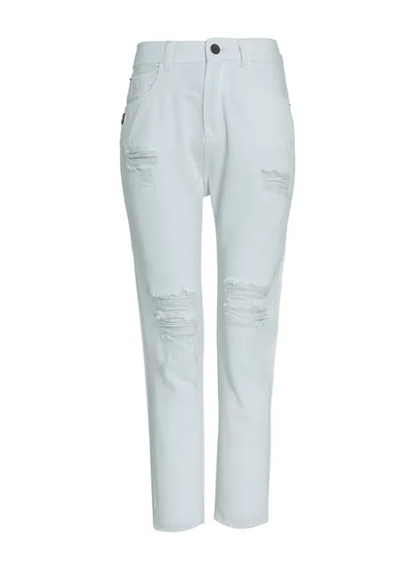 Calça fashion branca john john feminina