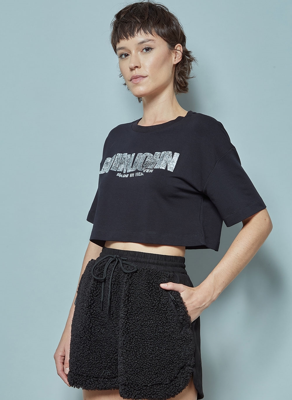 Camiseta John John Cropped Made In Heave Feminina