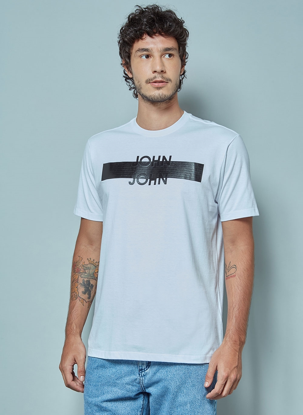 Camiseta John John Transfer Masculina - Alcateia Moda Masculina