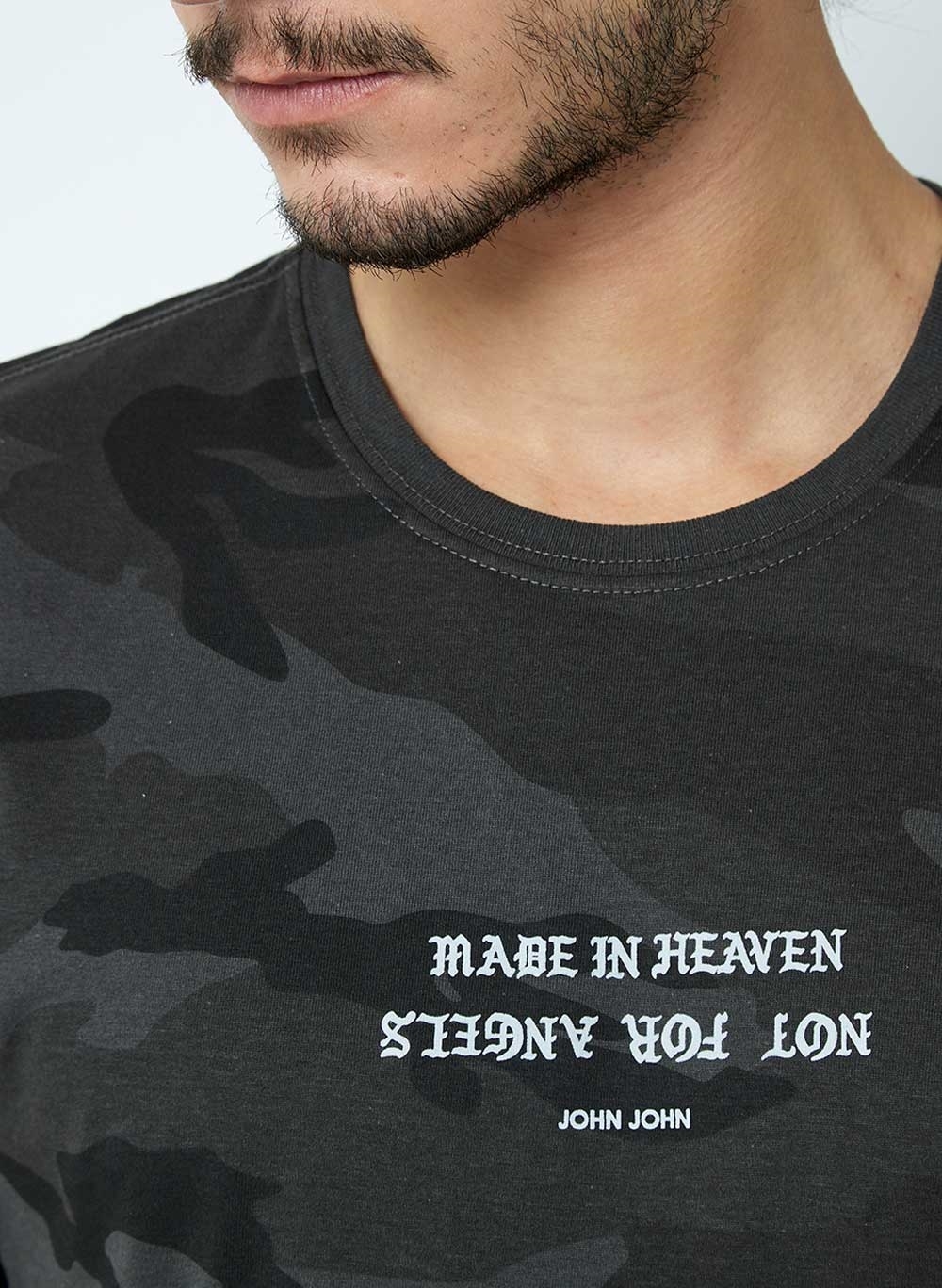 Camiseta Camuflada Made In Heaven John John Masculina 42.54.5027