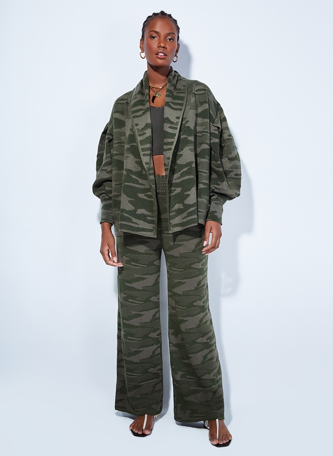 Calca clearance bomber camuflada