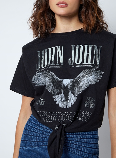 Camisa John John Destroyed  Blusa Feminina John John Usado