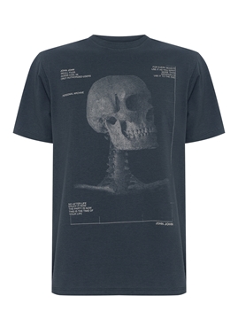 Camiseta Skull Profile John John Masculina 42.54.5159 - Camiseta Skull  Profile John John Masculina - JOHN JOHN MASC