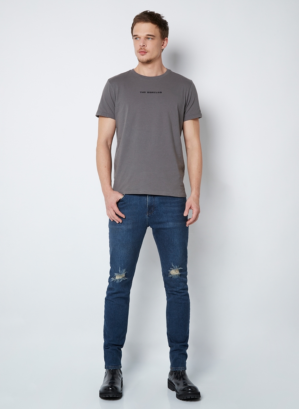 Camiseta Slim Fit Foil John John Masculina - John John