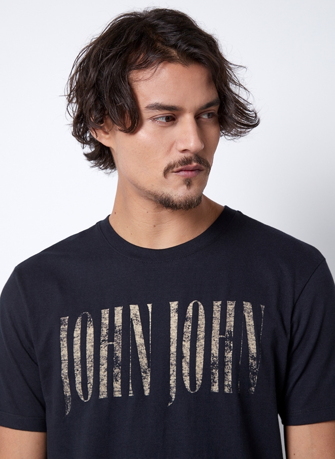 CAMISETA JOHN JOHN LOGO MESCLA MASCULINA 42542244