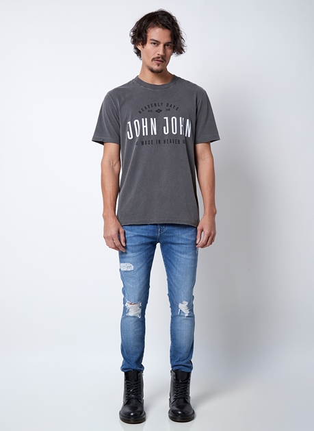 Camiseta John Sign Preto John John