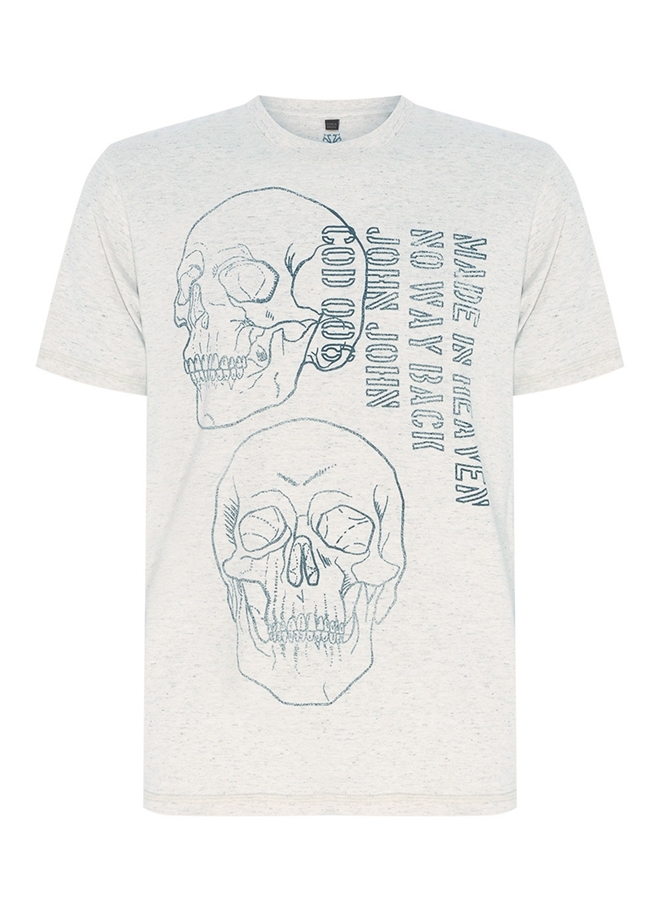 Camiseta Skull Profile John John Masculina 42.54.5159 - Camiseta Skull  Profile John John Masculina - JOHN JOHN MASC