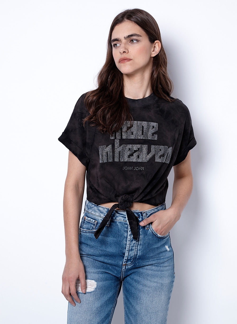 Camiseta John John Cropped Made In Heave Feminina