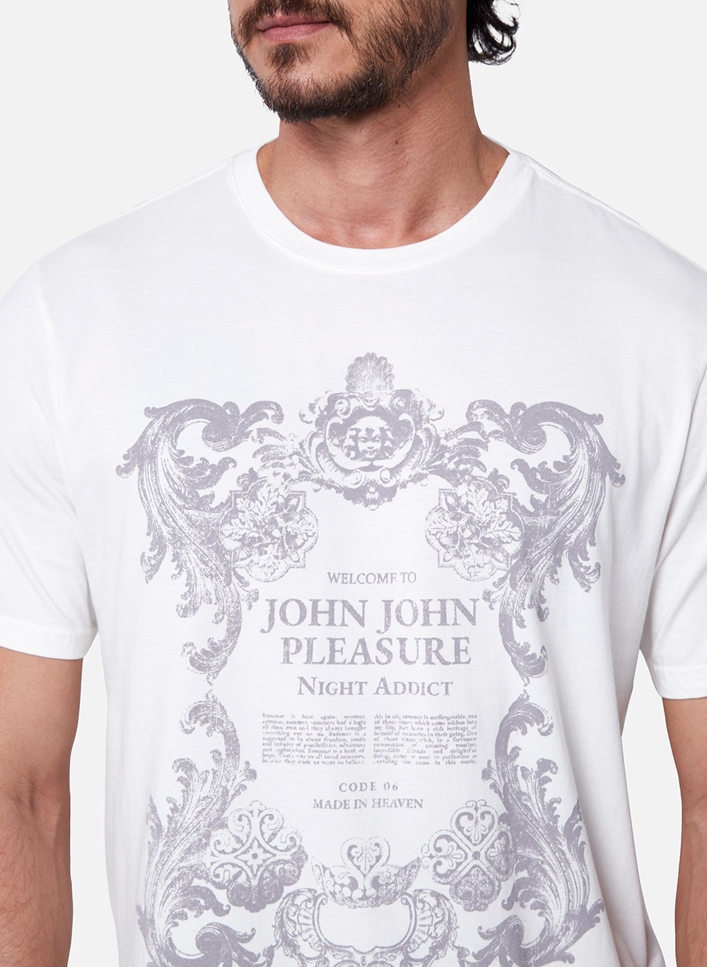 Camiseta Relaxed Fit Private Club John John Masculina - John John