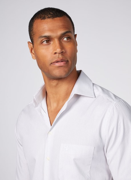 Camisa dudalina listrada masculina top