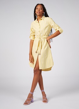 Chemise Linho Listrado Dudalina Feminina 47.01.0255 Chemise