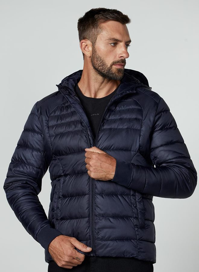 Jaqueta Puffer Nylon Com Recortes Dudalina Masculina 66.01.0453