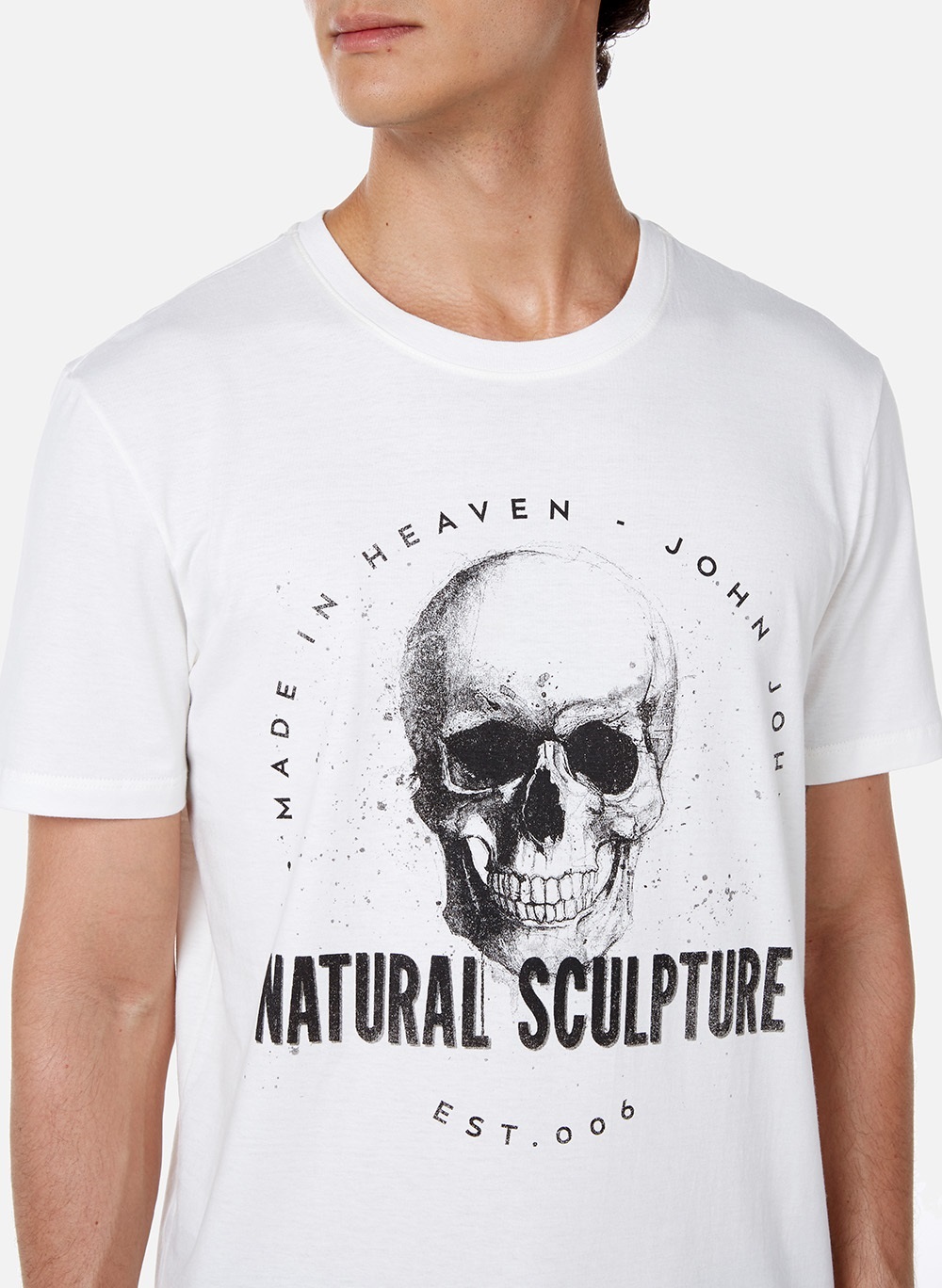 Camiseta Skull Profile John John Masculina 42.54.5159 - Camiseta Skull  Profile John John Masculina - JOHN JOHN MASC