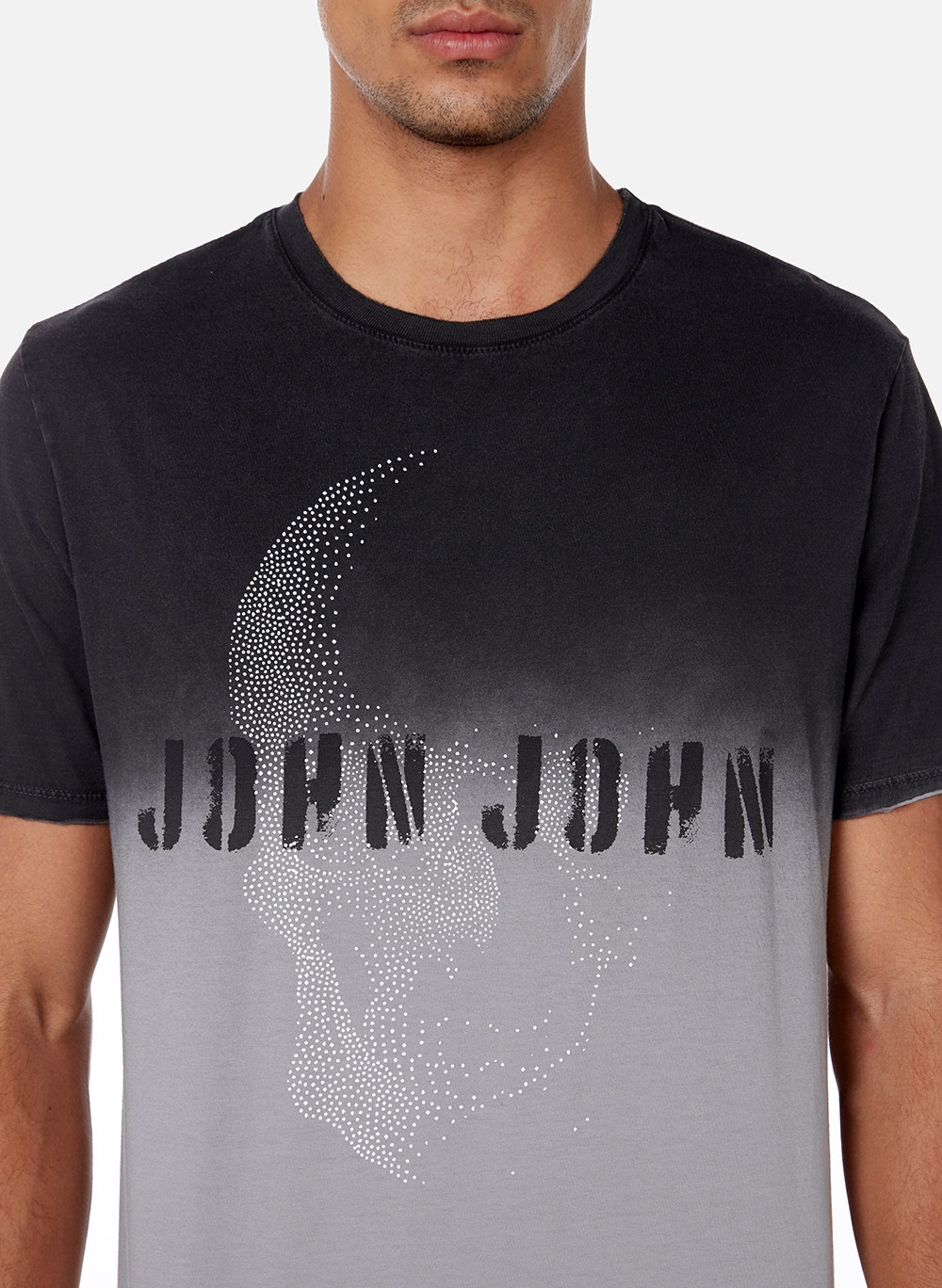 Camiseta John John Masculina Rg Partners Skull Preta