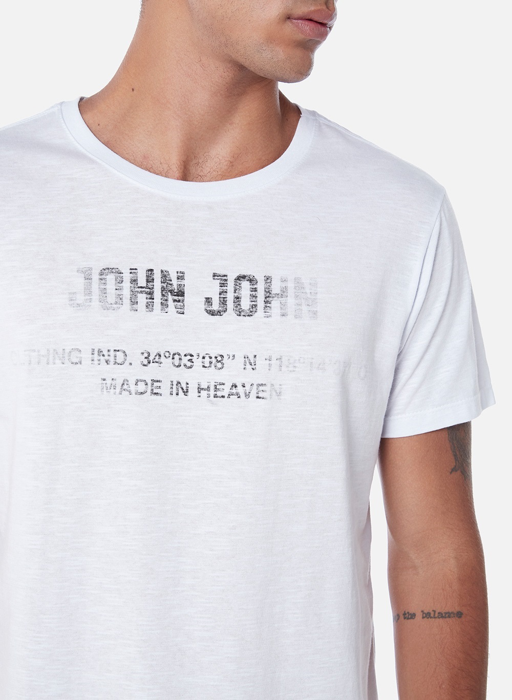 Camiseta Up Side John John Masculina 42.54.4944 - Camiseta Up Side John  John Masculina - JOHN JOHN MASC