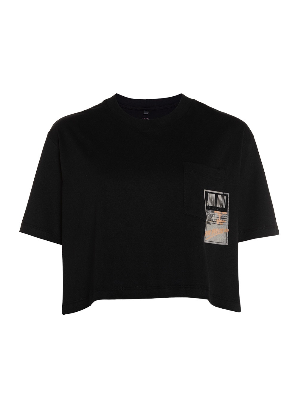 Camiseta John John Feminino 03-02-1660-009 P - Preto - Roma