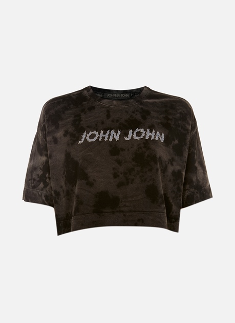 Camiseta John John Marmorizada  Camiseta Feminina John John Usado