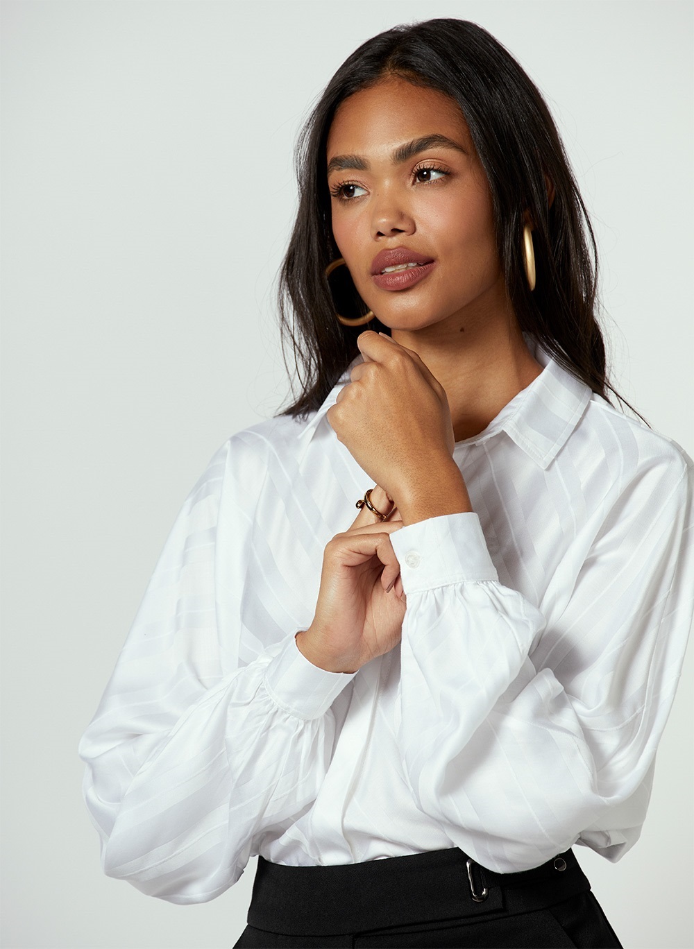 Camisa dudalina feminina listrada hotsell
