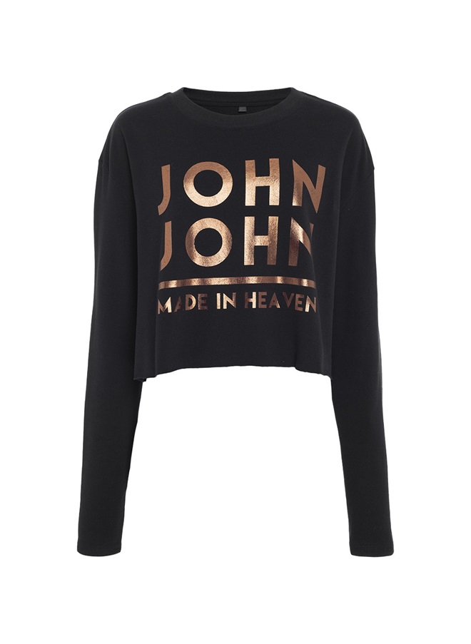 Camiseta John John JJ Line Feminina - Preto