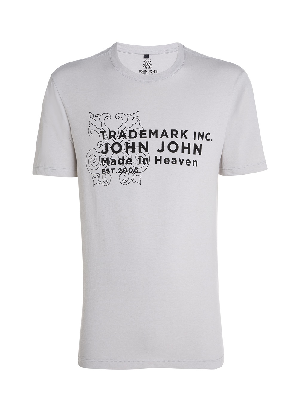 Camiseta John John Trademark Brasão Black - Preta