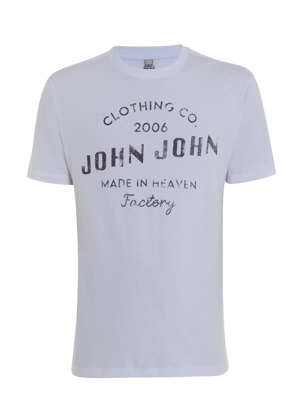 Camiseta John John Masculina RG Reality Algodão Extra Fina Off White