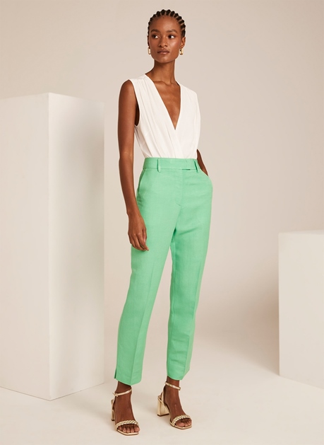 Zara Woman NWT Light Mint Green High-Waisted Pants