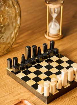 Plexiglass Design Chessboard para Damas e Xadrez Moderno