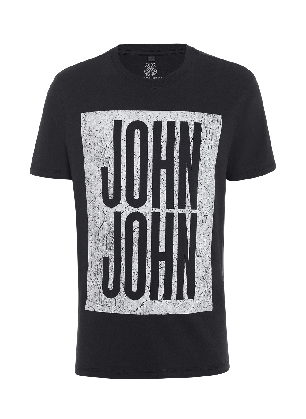 Camiseta Regular Fit Over Black John John Masculina