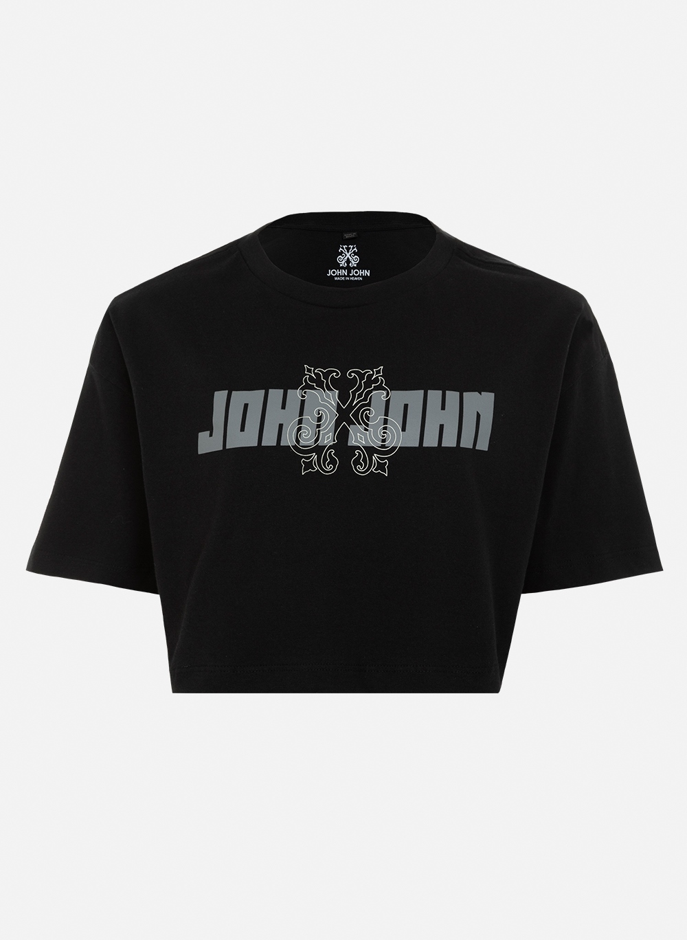 Camiseta John John Line Feminina Preta em Promoção na Americanas