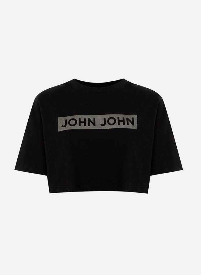 Camiseta John John Black Metal Feminina Black